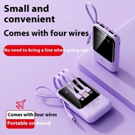 SG Ready Stock Mini20000Mah Large Capacity Self-Wired Power Bank Portable Gift Universal Mobile Phone Power Bank
