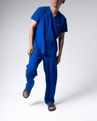 ชุดสครับ ชุดเสื้อ+กางเกง ชุดแพทย์ ชุด OR ชุดห้องผ่าตัด ชุดพยาบาล Viral cut By ERAWAN สี Standard