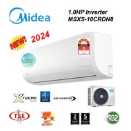 Midea (MSXS-10CRDN8) 1.0HP wall type air cond R32 Gas Inverter (New 2020)