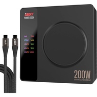 ISDT Power 200X 200W USB C Desktop Charging Station - 4+1 Ports Supports Fast chargingvarious Operat