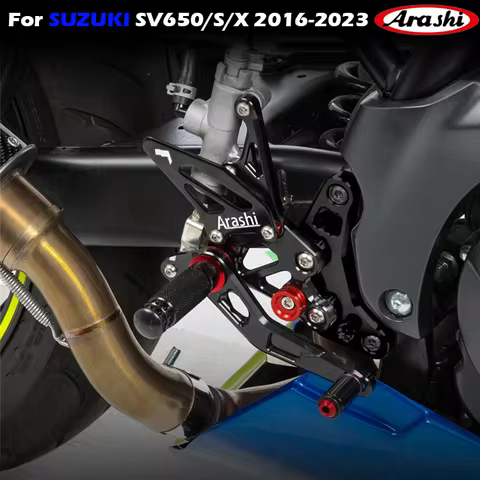 Arashi Motorcycle accessories footrest pedal foot peg Rearset Rear Set foot rest For SUZUKI SV650 SV