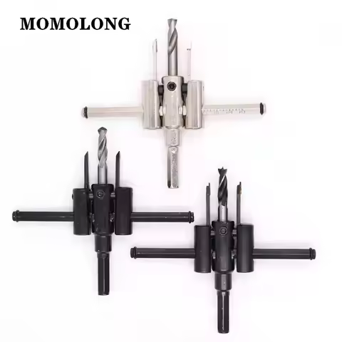 Adjustable Metal Wood Circular Hole Saw Drill Bit Round Cutting Blade Aircraft Type DIY Tool 30mm-12
