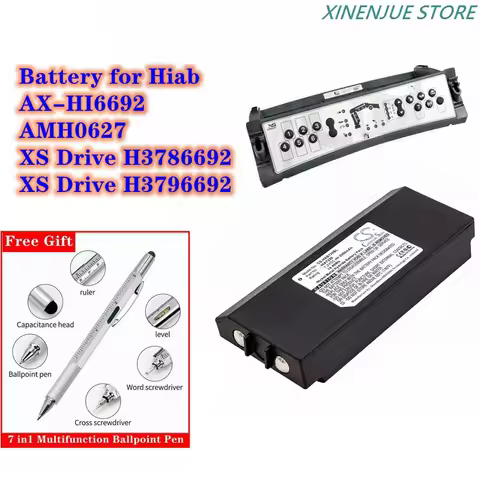 Crane Remote Control Battery 7.2V/2000mAh HIA7220 for Hiab AMH0627,AX-HI6692,XS Drive H3786692,H3796