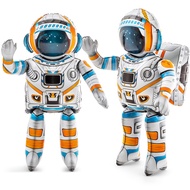 2 Pack 53 Inch 4D Standing Inflatable Astronaut Large Inflatable Astronaut Toys Astronaut Balloon Sp