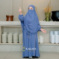 Girls' Gamis 1 to 11 Years Mina Set By Luthfia Kids Premium Jersey Material (Free Veil) Jubah Budak 