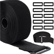 Tali Kabel 2In x 16Ft dengan 20 Gesper, Tali Pengikat Kabel Tahan Lasak, Boleh Dipotong Mengikut Pan