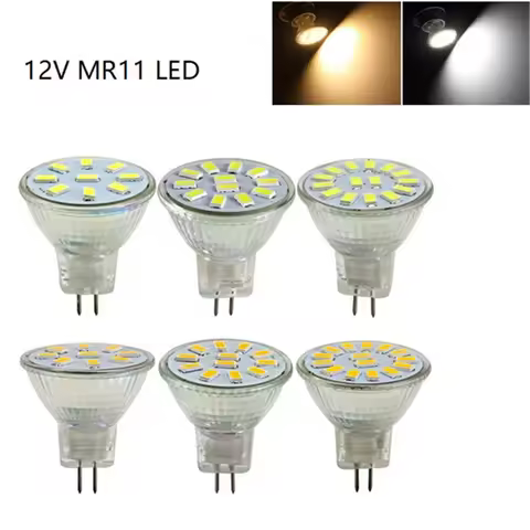MR11 Led Spotlight AC/DC 12V Dimmable 3W 5W 7W SMD5730 MR11 LED Lamp Bulb Cold/Warm White GU4 Led bu