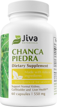 Chanca Piedra Supplement - 550 mg per Serving - Organic 500mg Extract with 50mg Queen of The Meadow 
