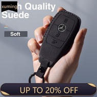 For Benz Suede Key Cover Car Key Cover Case Key Bag Key Pouch for Mercedes Benz AMG  GLS GLC GLE EQS