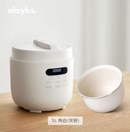 Olayks เตาอัจฉริยะขนาดเล็กหม้อแรงดันสูงใช้ในครัวเรือนแรงดันไฟฟ้าไม่เคลือบผิวสำเร็จทันใดหม้อแรงดัน5ลิ