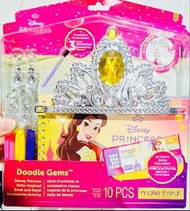 現貨👑🎃正版 迪士尼公主👸🏼美女與野獸貝兒公主 DIY閃石皇冠禮盒 兒童耳環 兒童首飾 兒童頭箍 手工包 材料包 生日禮物 結婚禮物 🎄聖誕節禮物 🎃萬聖節裝扮 萬聖節服裝 派對服裝 DISNEY P