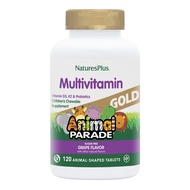 Animal Parade Gold Children's Multivitamin, Grape Flavor - 120 Chewable Animal Shaped Tablets - Vega