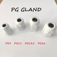 PG CABLE GLAND NYLON PG9 / PG11 / PG13.5 / PG16 (White)