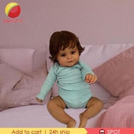 Mainan Boneka Bayi Perempuan Reborn 19 "Mirip Asli Bahan Silikon Chale