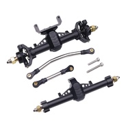 SCX24 Plastic Front Rear Axle Set Complete With Servo Mount For 1/24 RC Crawler Axial SCX24 Gladiato