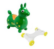 Rody跳跳馬 跳跳馬(綠)+滑輪板促銷組