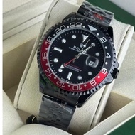 Rolex GMT master II jam tangan Lelaki Quartz Analog stainless steel watches with free box