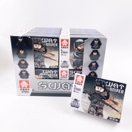 Compatible with Lego SWAT Building Blocks Creative Building Dolls with Weapons City SWAT Series Boys' Favor