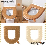 ROSEGOODS1 Toilet Seat Cover, Thicken Washable Closestool Mat Seat , Soft Mat with Handle EVA Aromatherapy Toilet Lid Pad Bidet Cover Bathroom