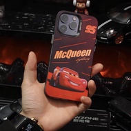 Cartoon Mcqueen Pattern Phone case For iPhone 11 12 13 14 15 16 Pro Max Shockproof Protective Case