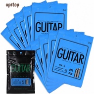 UPSTOTO 10PCS Single String Replacement, RX-2 Model Silver Electric Guitar String, Durable Carbon St