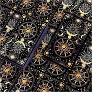 【Shipment within 24 hours‌】 kad tarot klasik untuk pemula dengan reka bentuk matahari emas dan buruj