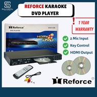 REFORCE DVD-55B Karaoke DVD Player With Mic Input & Key Control & HDMI output
