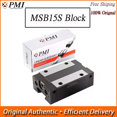 Taiwan PMI Linear Guideway Slider MSB15S Block MSB15SSSFC MSB15 Msb15sssfcn MSB15S-N CO2 Laser Cutti