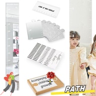 PA-HOME Growth Chart Mirror, 3 in 1 Growth Chart Growth Chart Mirror for Wall,  Foldable Height Meas