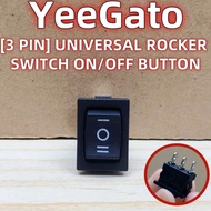 [ 3 PIN ] 15mm x 20.8mm UNIVERSAL ROCKER SWITCH 0N/0FF BUTTON ELECTRICAL PANEL SOCKET / ALAT SUIS KA