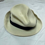 Beige Straw Hat Woven