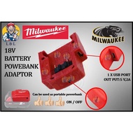 MILWAUKEE 18V REPLACEMENT POWERBANK ADAPTOR USB CHARGER FMTIW12-502C FHIWF12-0 FIWF12-0 CHM-902C ONEFHIWF1-