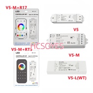 Skydance 5 in1 RGB+CCT LED Controller V5 V5-M V5-L 5 Channel 2.4G HZ WiFi/RF LED Dimmer RGB+Color Pu