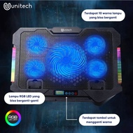 Coolingpad Gaming Unitech 5 Kipas Rgb Plus Docking Handphone S500 Kipa