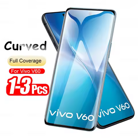 1-3Pcs 9H Curved Tempered Glass For Vivo V60 Screen Protector VivoV60 Vovo V 60 60V 5G Global 2025 9