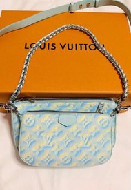 Louis Vuitton Multi Pochette Accessoires 手袋 LV 限量款螢光綠