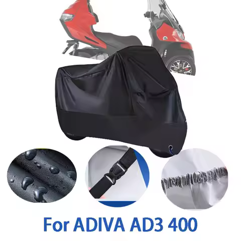 Motorcycle Full Covers For ADIVA AD3 400 Car Outdoors Sun Protection Dust No Ear Thickened Oxford Cl
