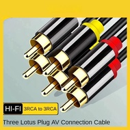 For 3 RCA to 3 RCA Male AV Video Audio Cable AV TVPLUS Cable 1.5M 3/3