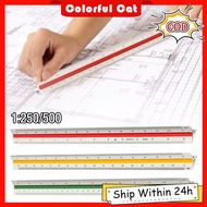 3 Sides Triangular Scale Ruler 30cm Triangular Metric Scale Ruler