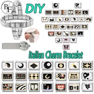Rich Gay Italian Charm Bracelet Fit 9mm Stainless Steel Bracelet DIY Jewelry Making Accessories Retr