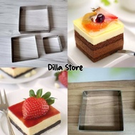 Square BreadRing / Mini CakeRing 8x8 / Cake MoldRing Size 10x10x3cn