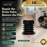 LG Washing Machine Drain Valve Bellow Packing Getah Mesin Basuh Rubber Stopper Repair Spring