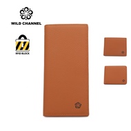 Wild Channel Leather RFID Bifold Wallet - Light Brown NW 002