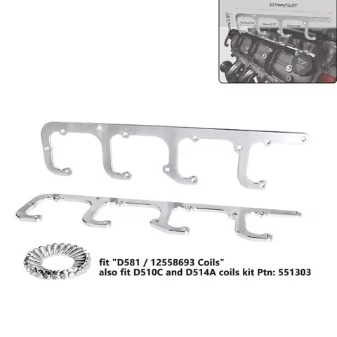 5.3L LS Square Coil Brackets Valve Cover D581 D514A D510C 12558693 LSX Swap Truck LS1 LS3 LS2 LQ4 LQ