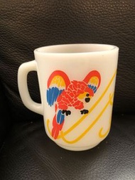Fire king~處理品/次品～7～鸚鵡parrot mug~ 咖啡杯～