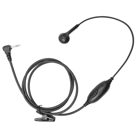 2.5mm Earpiece 1Pin Radio Air Covert Acoustic Tube Earpieces Headset with PTT Mic Compatible with Mo