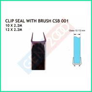 ✗ Mohair Clip Seal Mohair Glass Door Feather Mohair Glass Clip Feather Uk Length 2.2 M