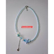 starry star bohemian necklace| acrylic star necklace