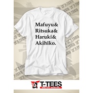 Given (Anime) - Character Name (White) t-shirt model, unique and beautiful at cheap price