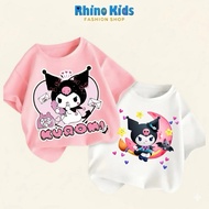 RHINO KIDS FASHION SHOP _ 4-way cotton girls' t-shirt made in Vietnam AK101